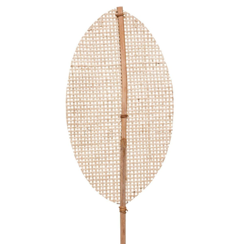 Tige décorative en bambou et rotin h 78 cm