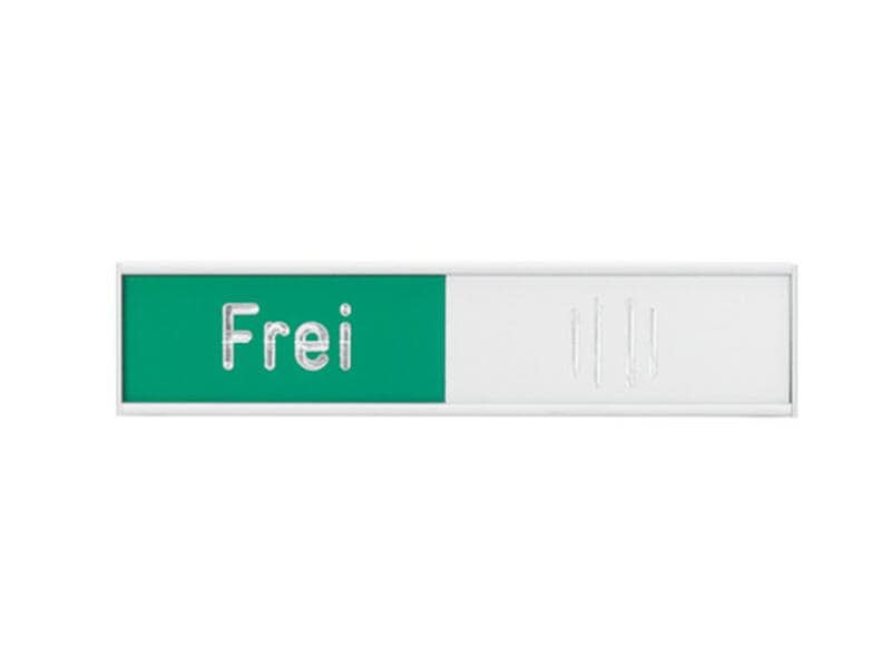 Franken Türschild Frei - Besetzt 10.2 cm x 2.7 cm Hinweisschild