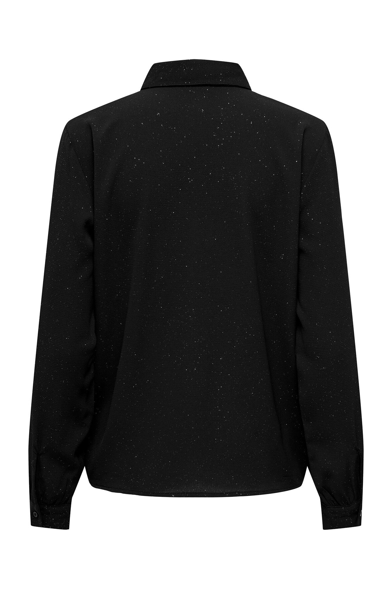 Camisa brilhante de botões