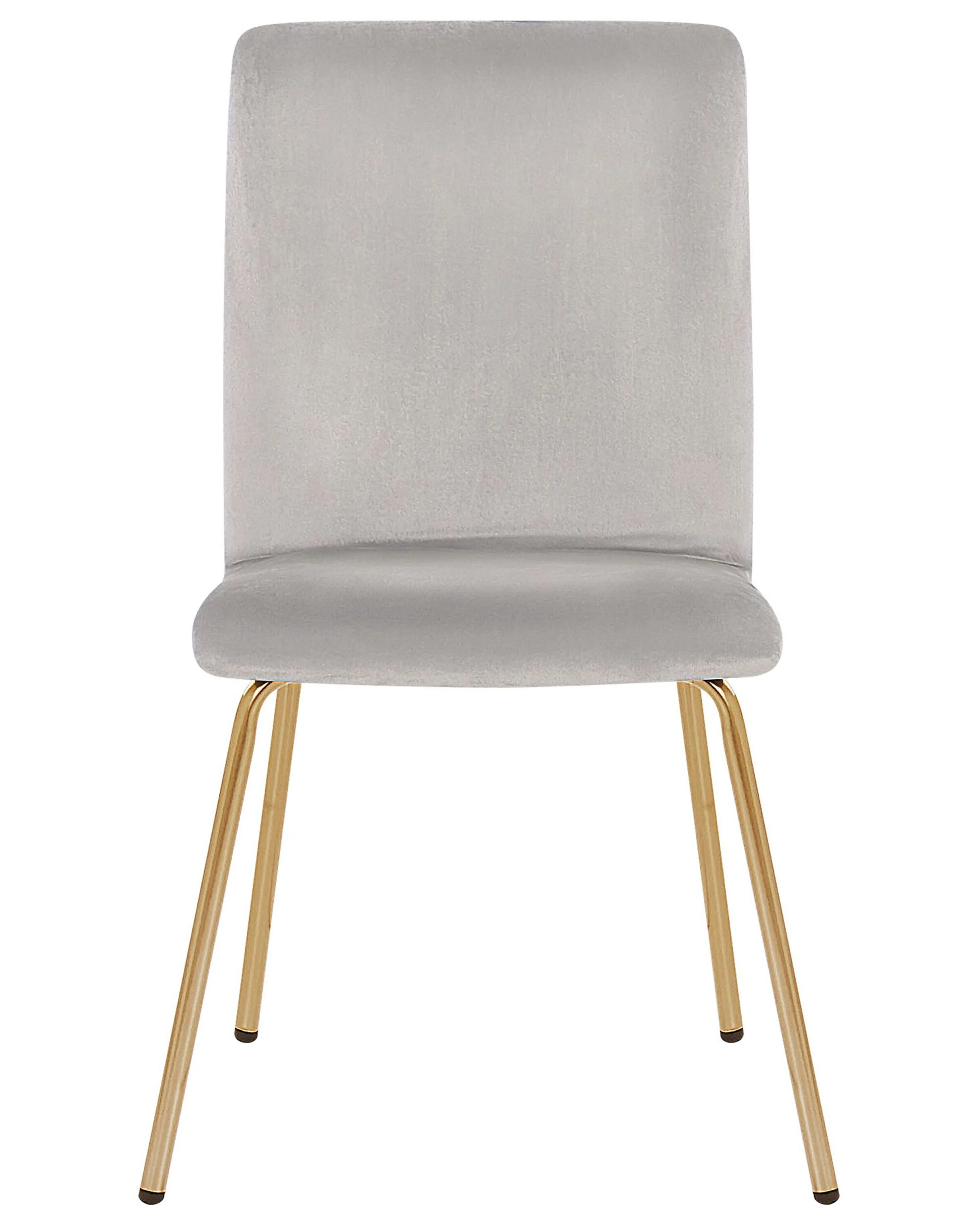 Set van 2 eetkamerstoelen RUBIO Fluweel Grijs