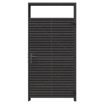 Tuinpoort pakket Andalusië horizontaal zwart