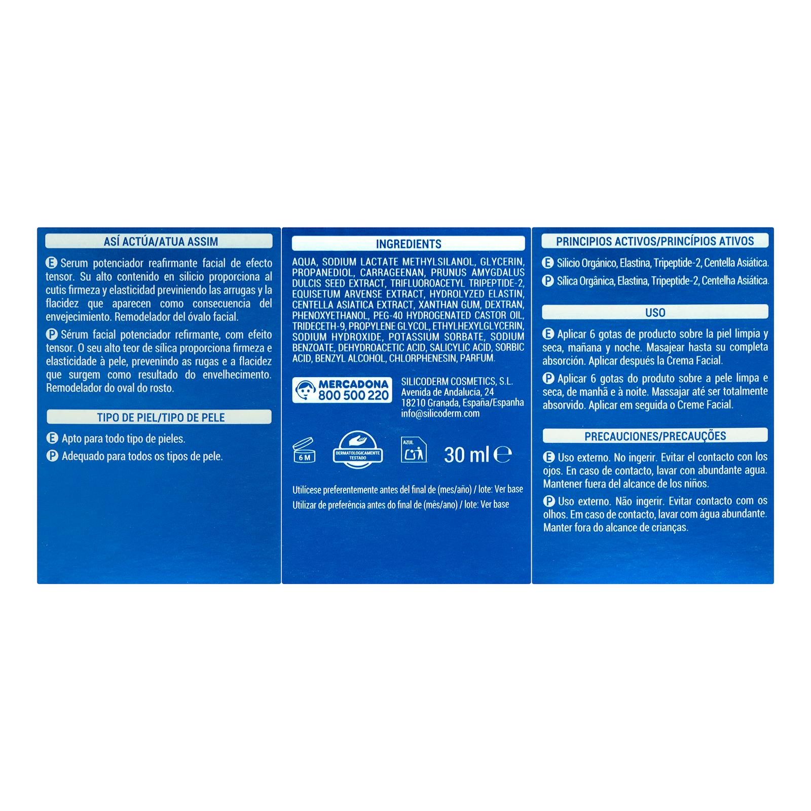 Sérum visage rehausseur de silicium Deliplus Sisbela Reafirm 12 %
