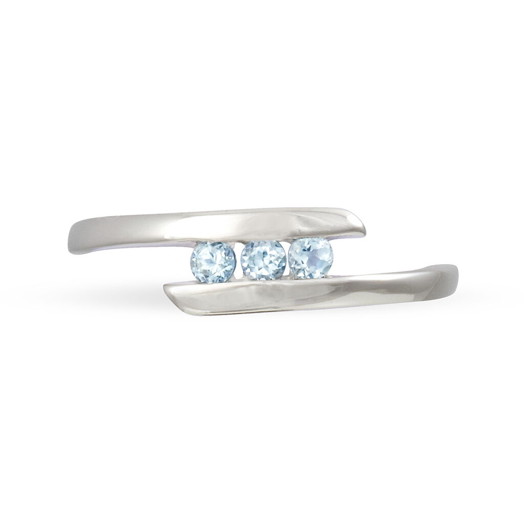 Bague Sally Or Blanc Topaze