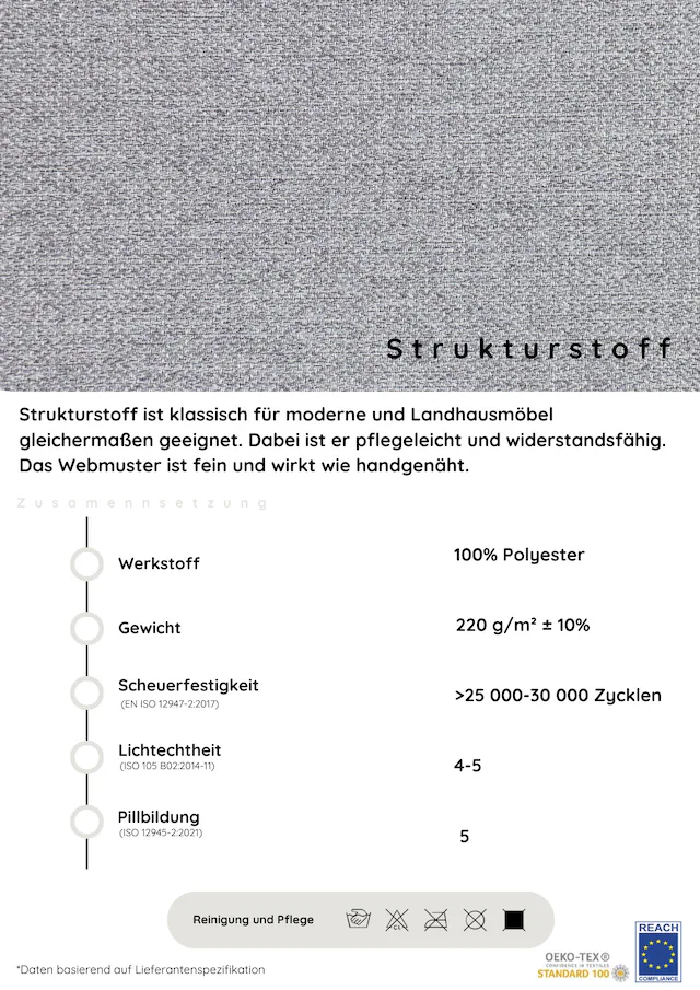 COLLECTION AB Wohnlandschaft »Josy U-Form, B: 307 cm« mit Bettfunktion & Bettkasten, Federkern