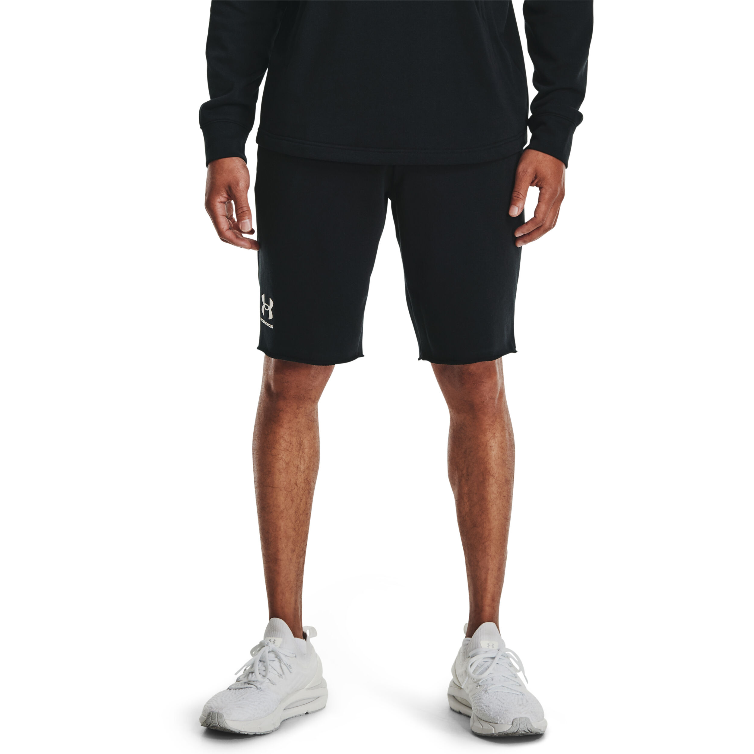 Under Armour Rival Terry Shorts Hommes - Noir , Blanc