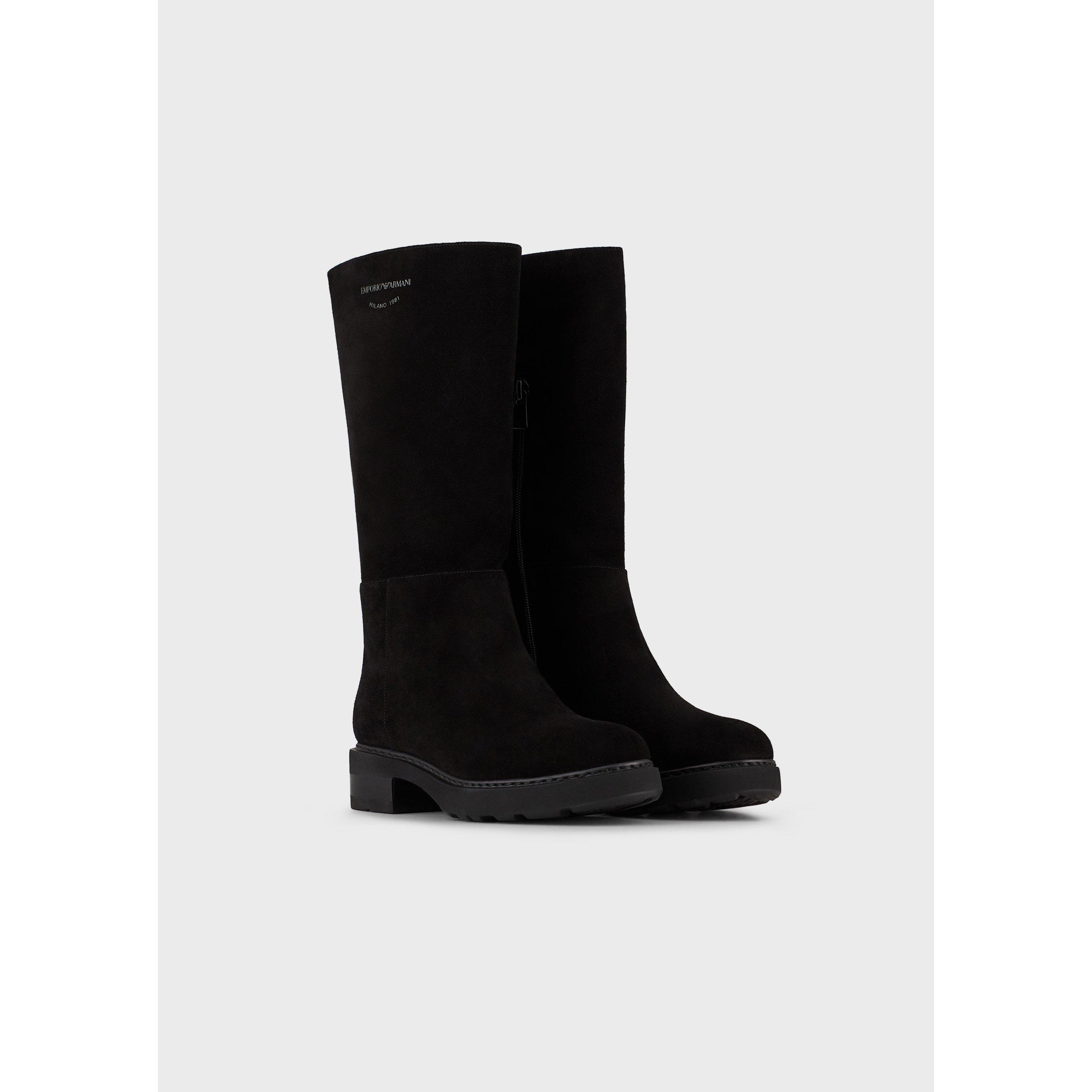 Emporio Armani Velour Boots