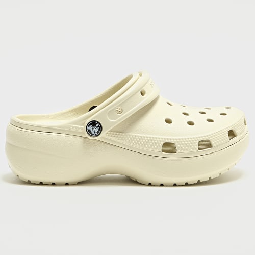 Claquettes Femme Classic Platform Clog Beige