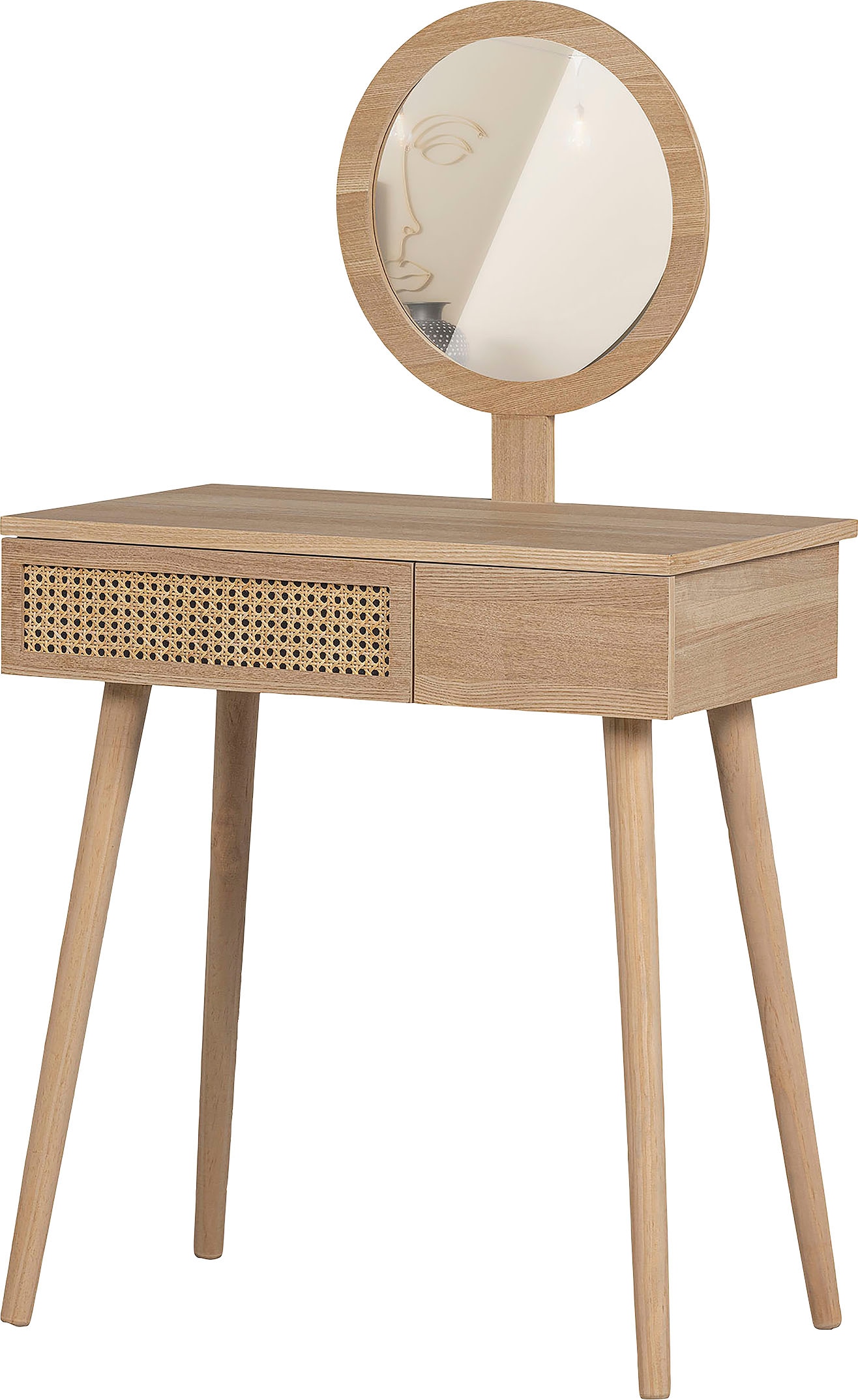 WOOOD Schminktisch »Soof« inkl. Spiegel, H 125 cm x B 70 cm