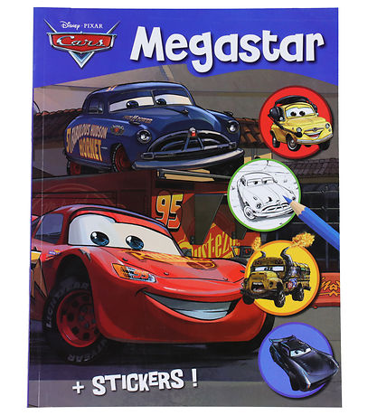 Megastar Malebog m. Klisterm?rker - 128 Sider - Biler