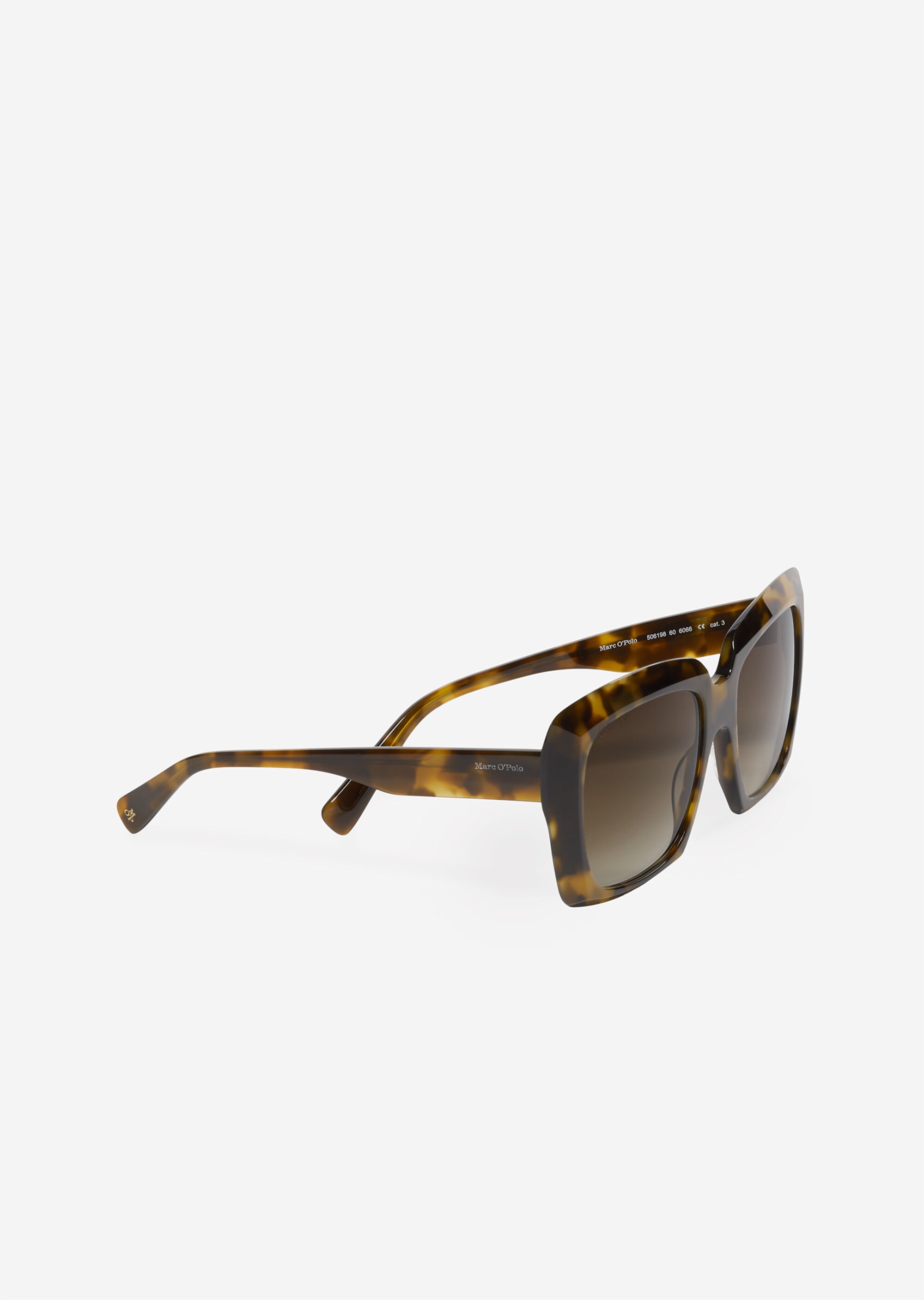 Unisex-Sonnenbrille mit breitem Bio-Acetat-Rahmen