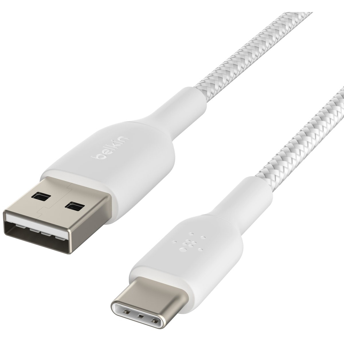 Belkin CAB002BT0MWH, 0,15 m, USB A, USB C, Hvit