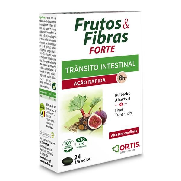 Frutos e Fibras Efeito Rápido 24 comprimidos