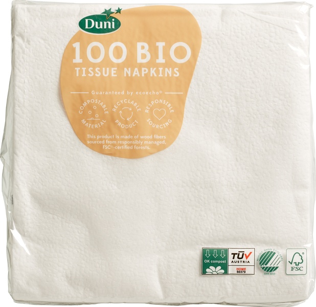 Duni Servetten Wit (100 stuks)