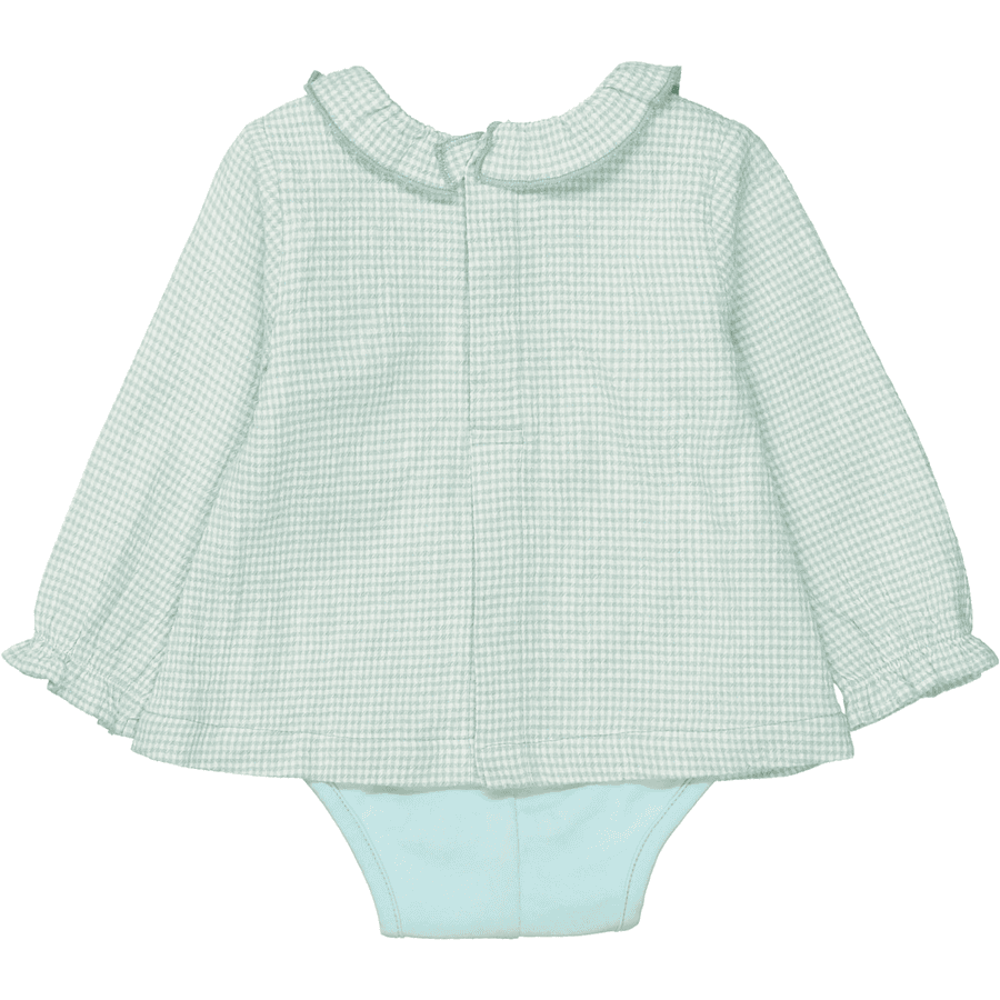 STACCATO Bluse+Body pale mint kariert
