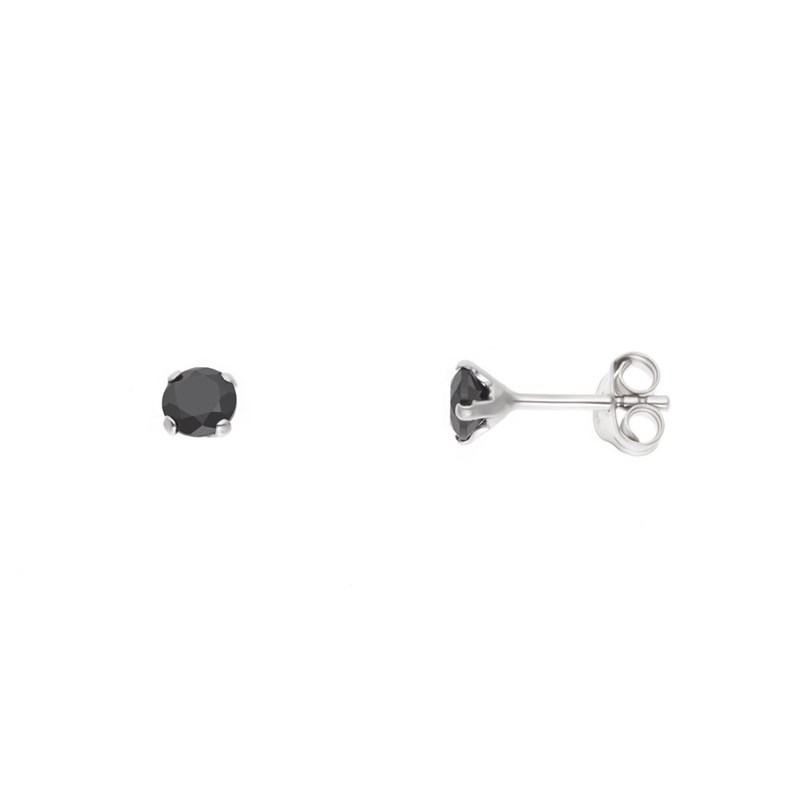 Boucles d'Oreilles solitaire - Argent 925