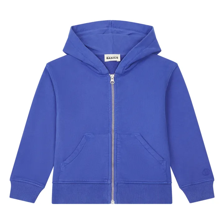 SMALLABLE BASICS Hoodie Garçon Zippé Coton Bio | Bleu indigo