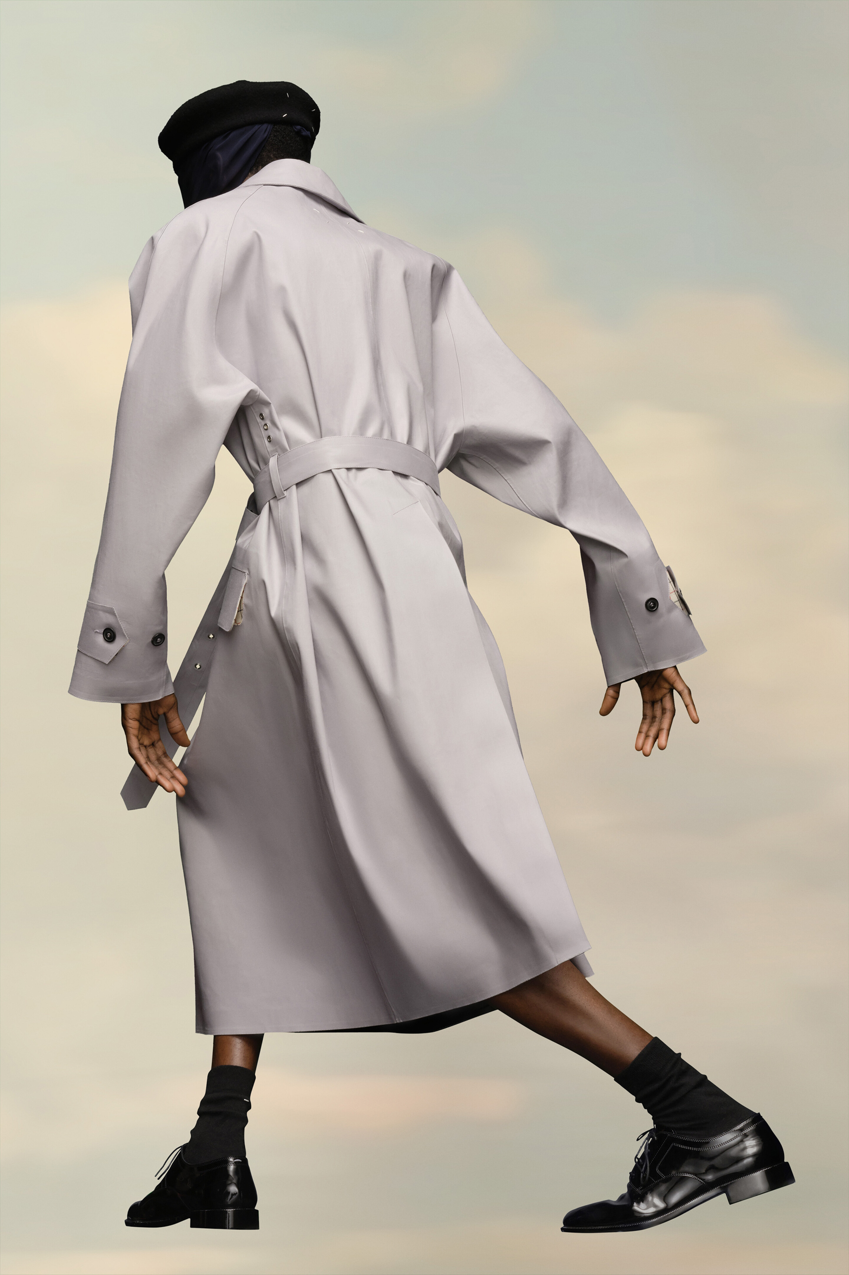 Manteau avec ceinture