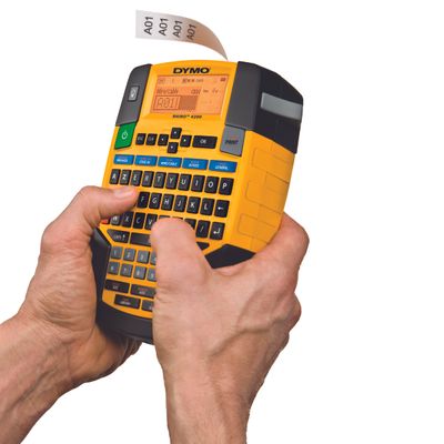 Dymo Rhino 4200 - Étiqueteuse - imprimante d'étiquettes monochrome - impression par transfert thermique