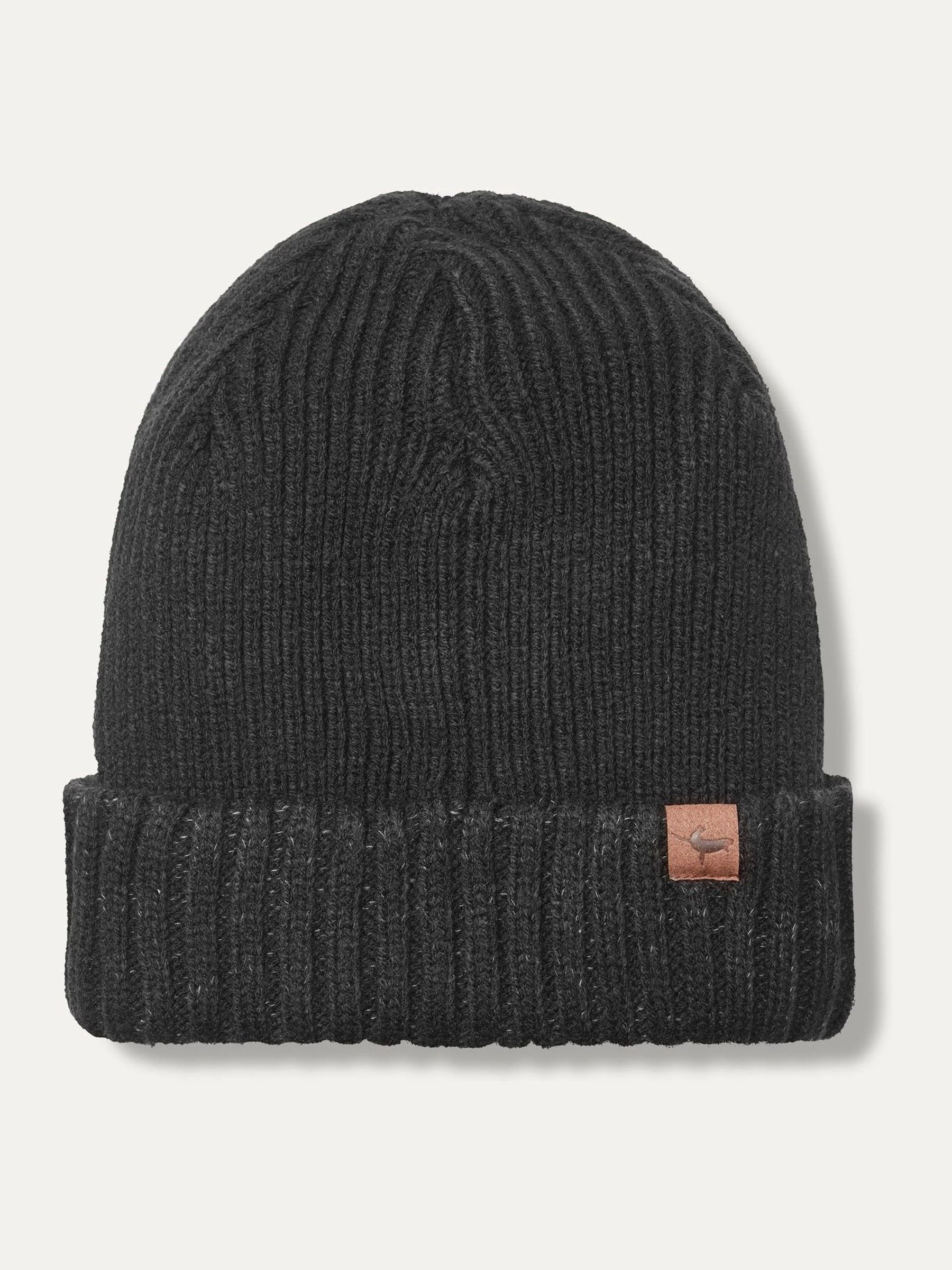 Zwart - Sealskinz - Bacton waterdichte zwarte winterbeanie met rolkraag
