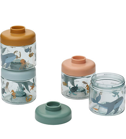 Liewood Lebensmittelbehälter - Dominique - 4er-Pack - Sea Kreatu