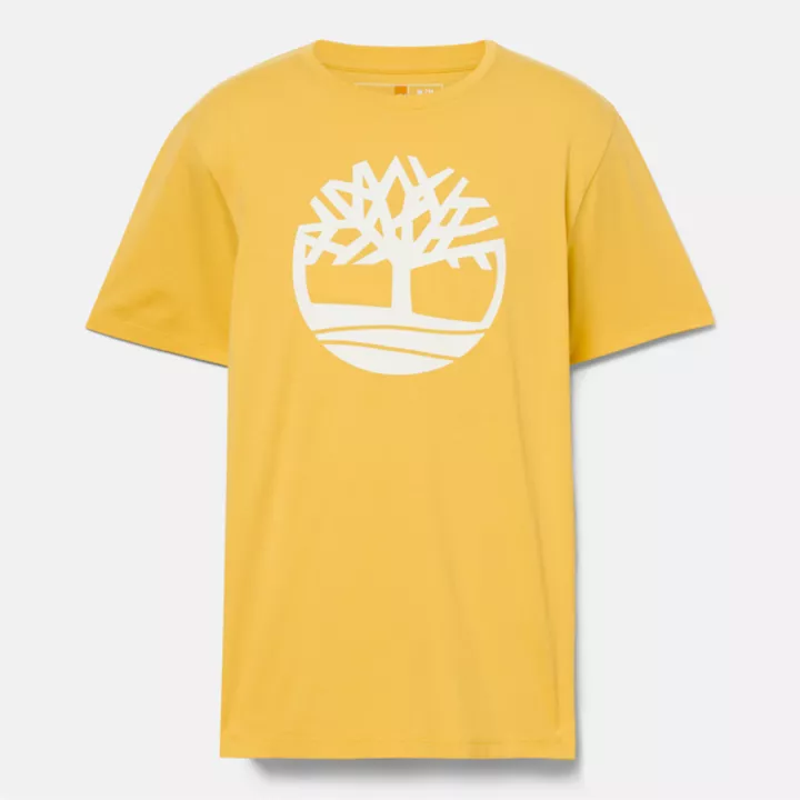 T-shirt à logo arbre Kennebec River pour homme en jaune