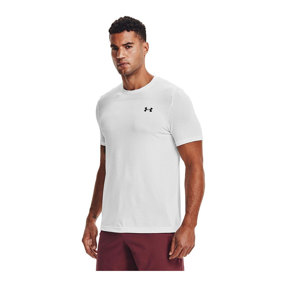 Under Armour SEAMLESS - Maillot Homme blanc