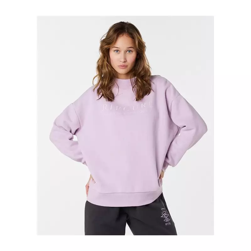 Sweat femme RIPCURL Premium Surf Crew Lilac
