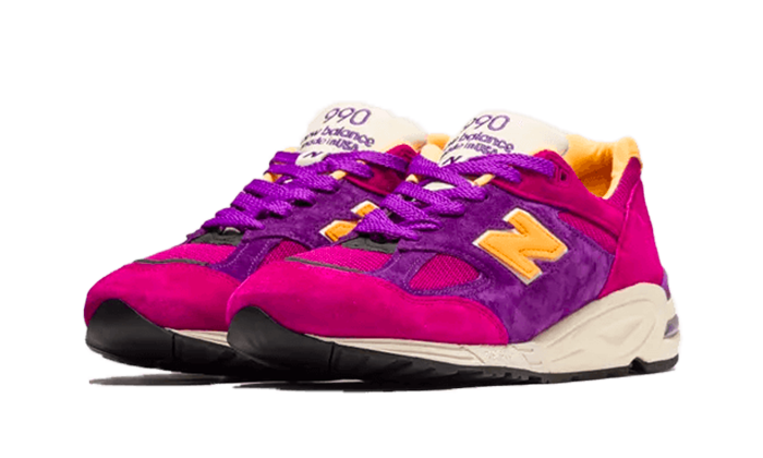New Balance 990 v2 MiUSA Teddy Santis Purple Yellow