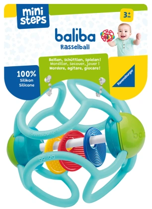 Ravensburger ministeps 4152 baliba Rasselball - Flexibler Greifling, Beißring un