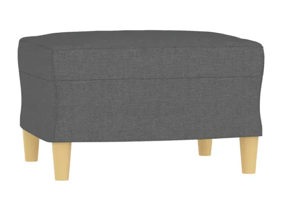 Ensemble de canapés 4 pcs avec coussins Gris foncé Tissu