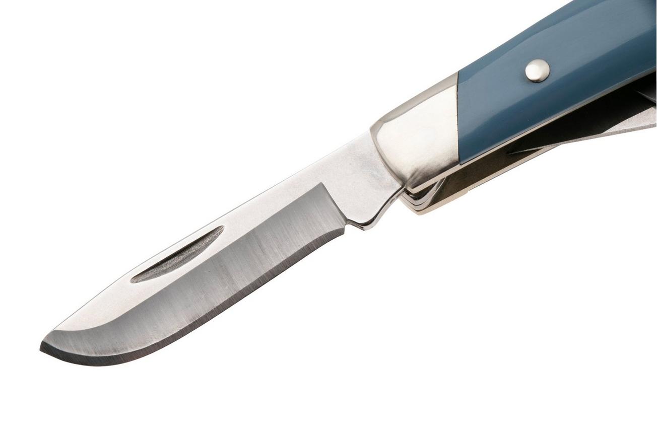 Buck Stockman 0301BLS Satin 420HC, Blue Synthetic Nickel Silver, zakmes