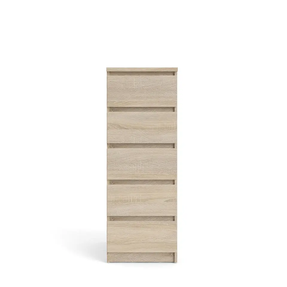 Hioshop Noulan commode 5 lades eiken decor