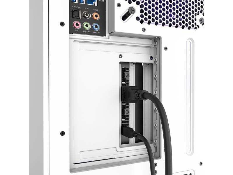 NZXT Vertikaler GPU-Montagesatz Weiss Vertikaler Grafikkarten-Montagesatz