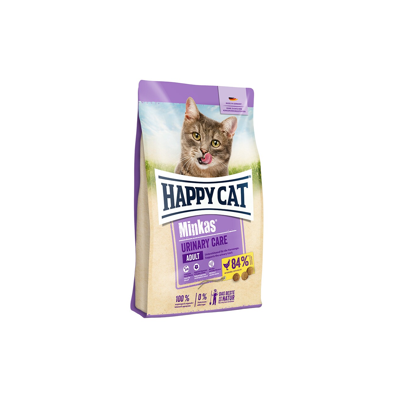 HAPPY CAT Minkas Trockenfutter Katze, Adult, Urinary Care, Geflügel 1,5 kg