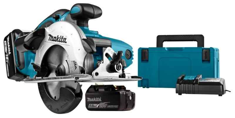 Makita DSS501RTJ 18V Li-ion accu cirkelzaag set (2x5.0Ah) in Mbox - 136mm