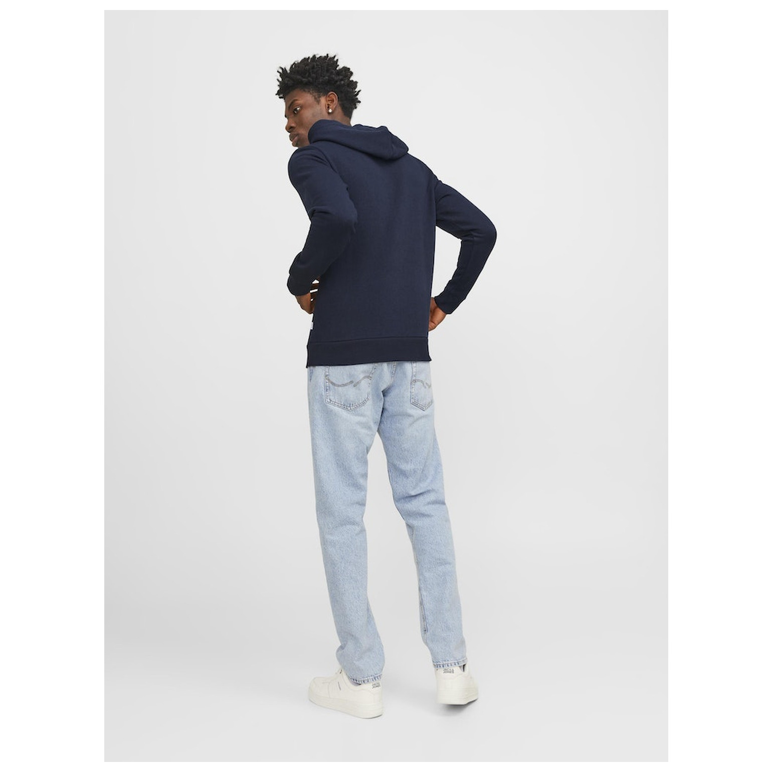 Jack & Jones JJEJEFF CORP LOGO SWEAT HOOD L