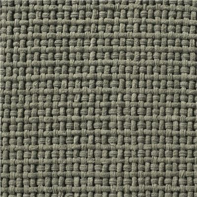 Tapis de bain tressé bi-matière coton/fil chenille - Doux et absorbant