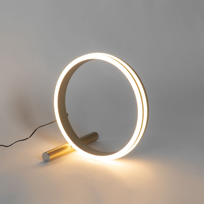 Design tafellamp messing incl. LED 3-staps dimbaar - Navara