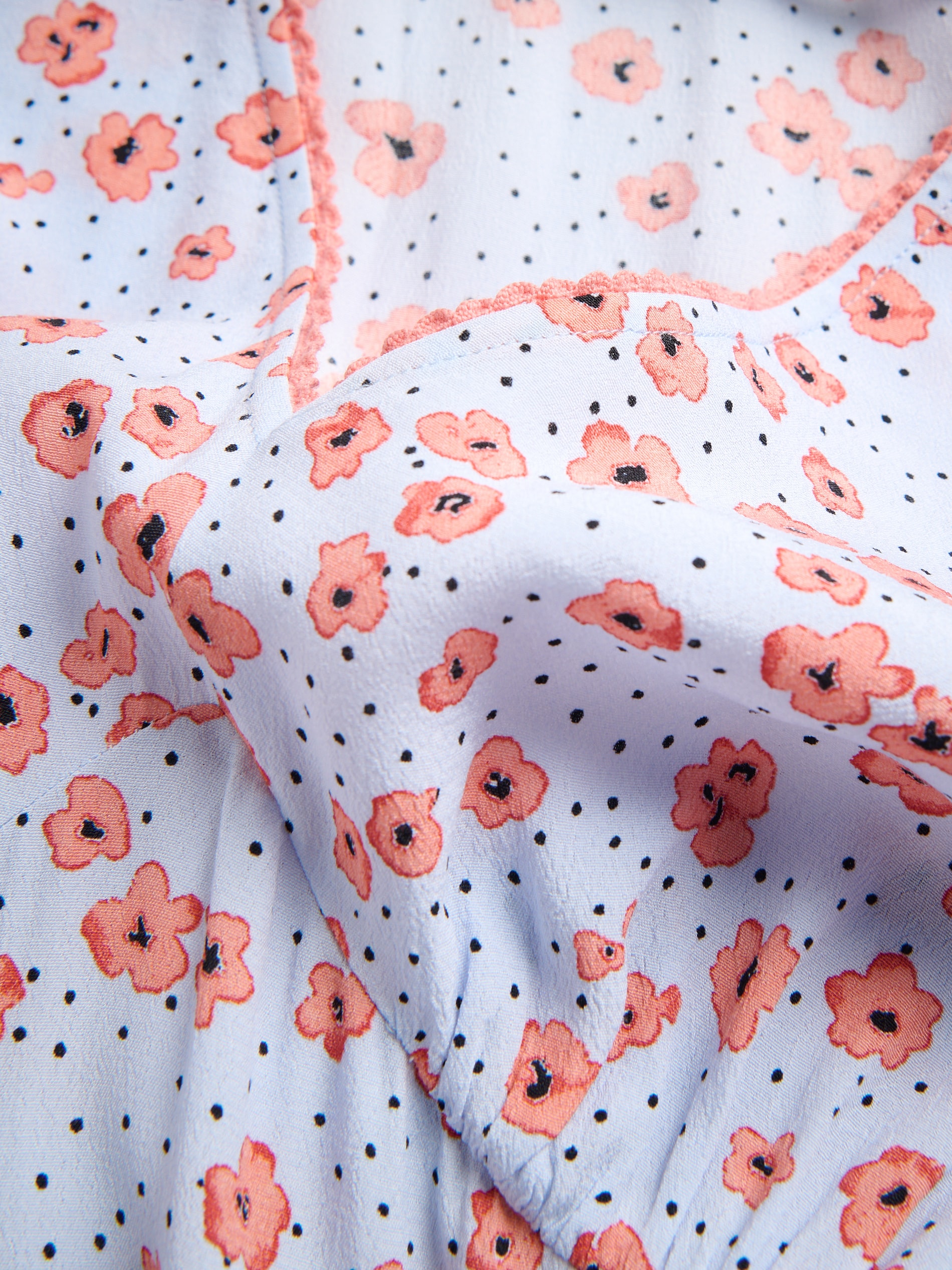 Viskose Kleid mit Muster