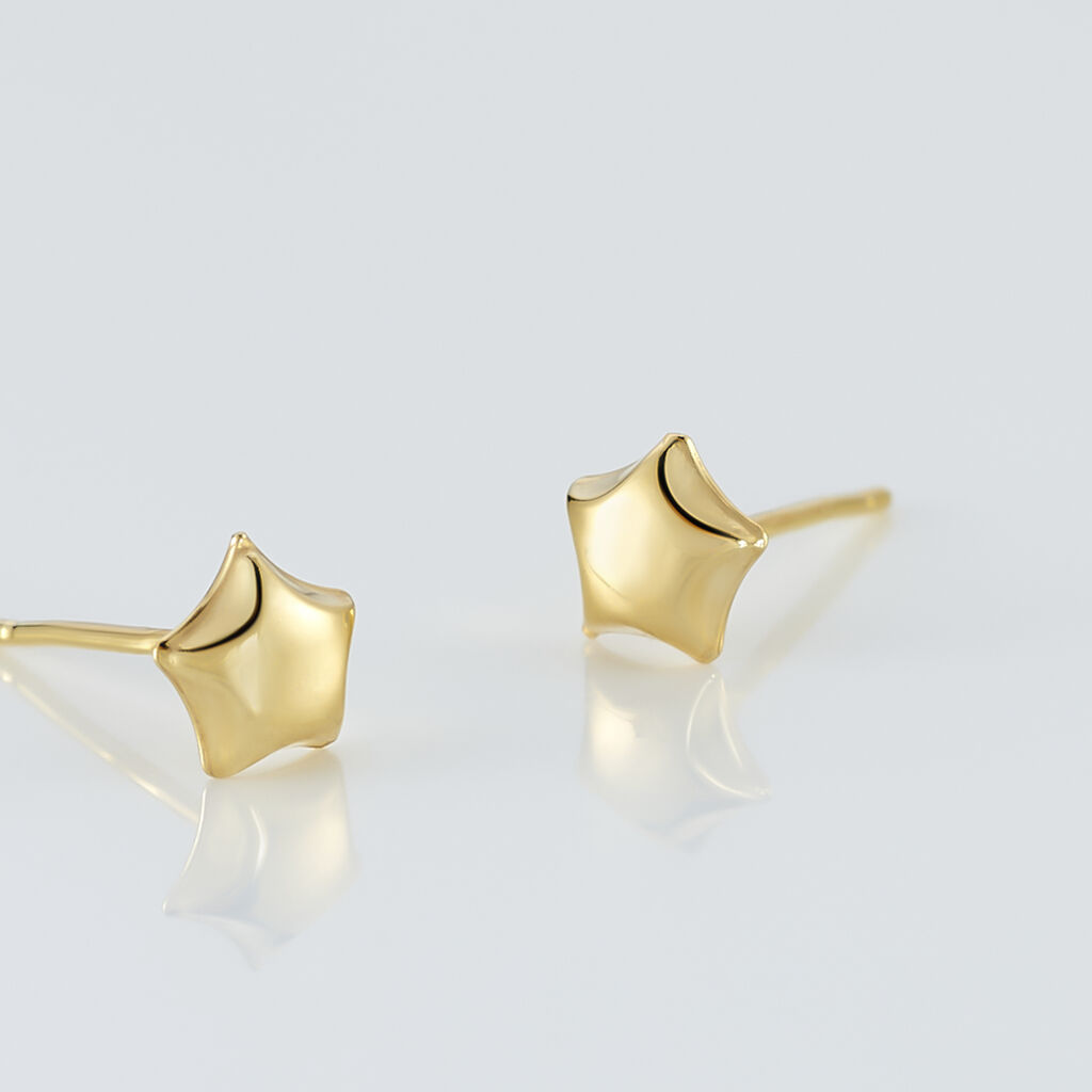 Boucles D'oreilles Puces Alphonsine Etoile Or Jaune