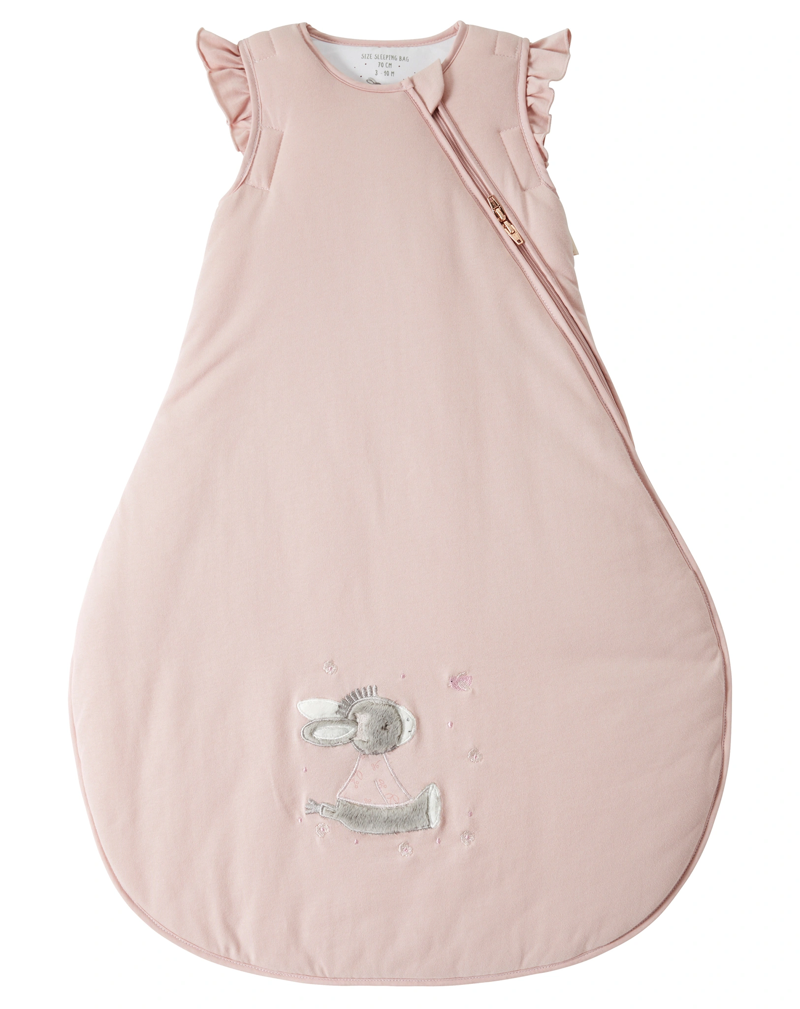 Schlafsack EMMI GIRL BLÜMCHEN mit Ärmeln in zartrosa