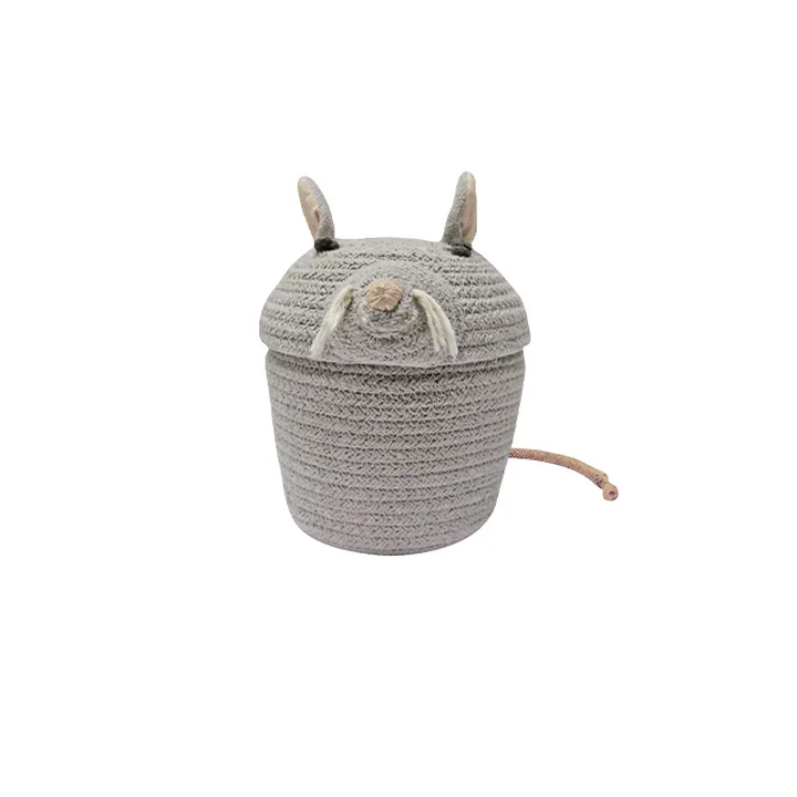 Lorena Canals - Spiel- und Aufbewahrungskorb, mini Renata the Rat, grau