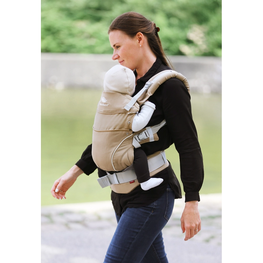 manduca Babytrage First PureCotton Nougat