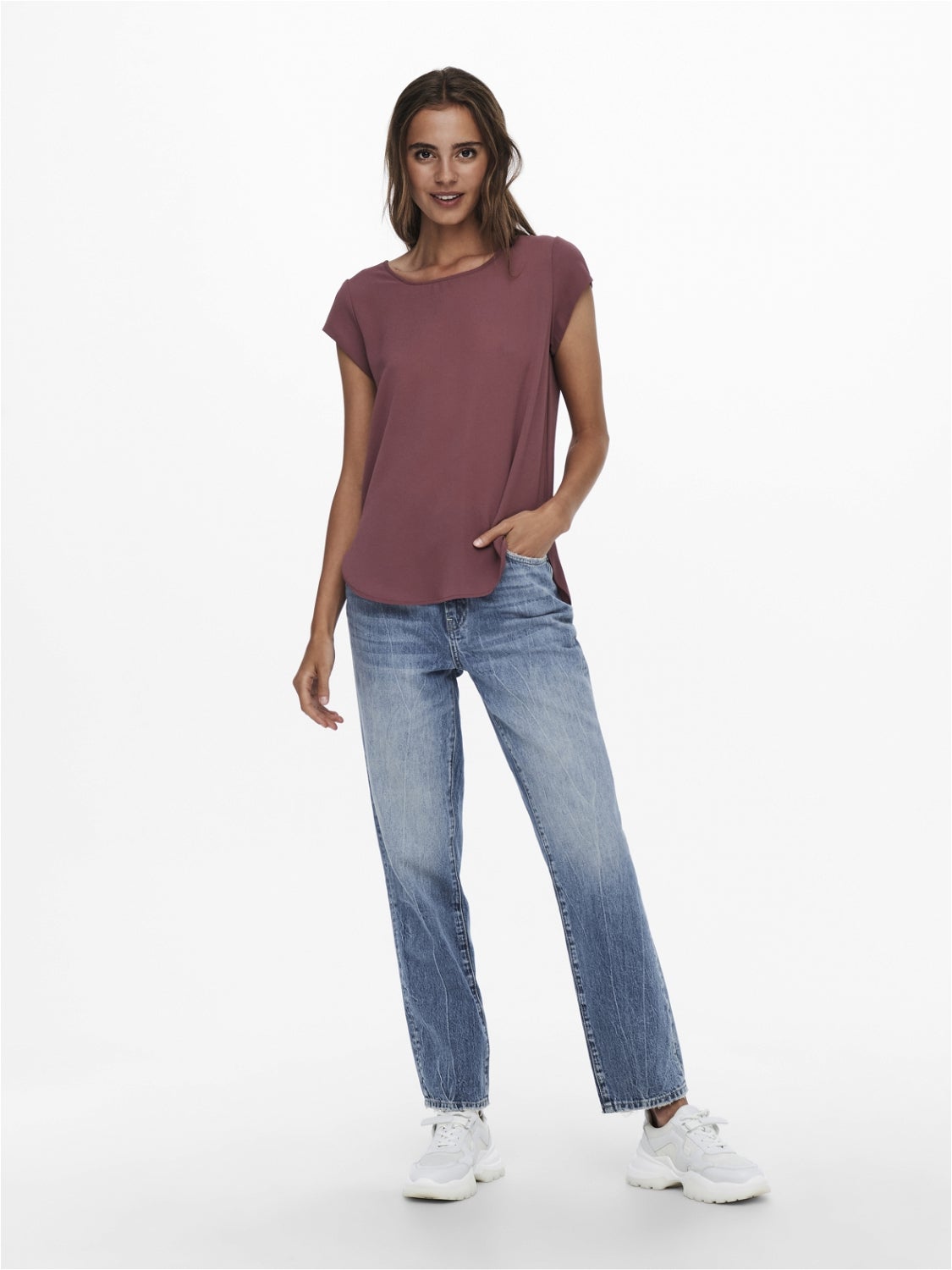 ONLVIC Top Rose Brown
