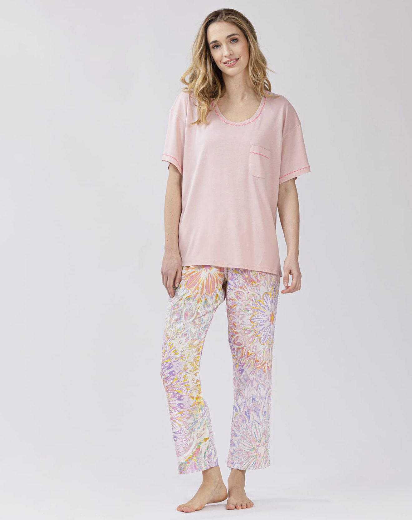 Le Chat Pyjama 7/8ème Fancy rose