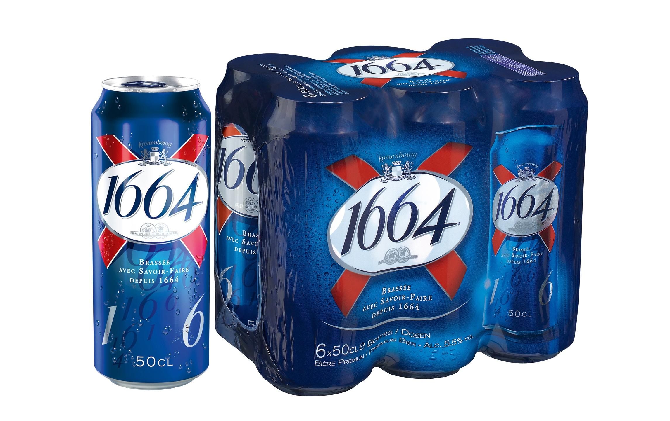 Bier 1664 6 Stück x 0.5 lErfrischendes Lagerbier aus Frankreich