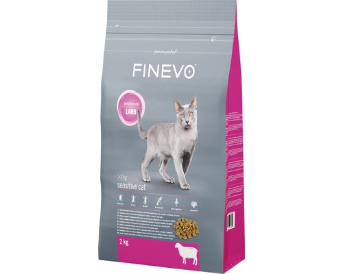 FINEVO Sensitive Cat Droogvoer Lam 2 kg