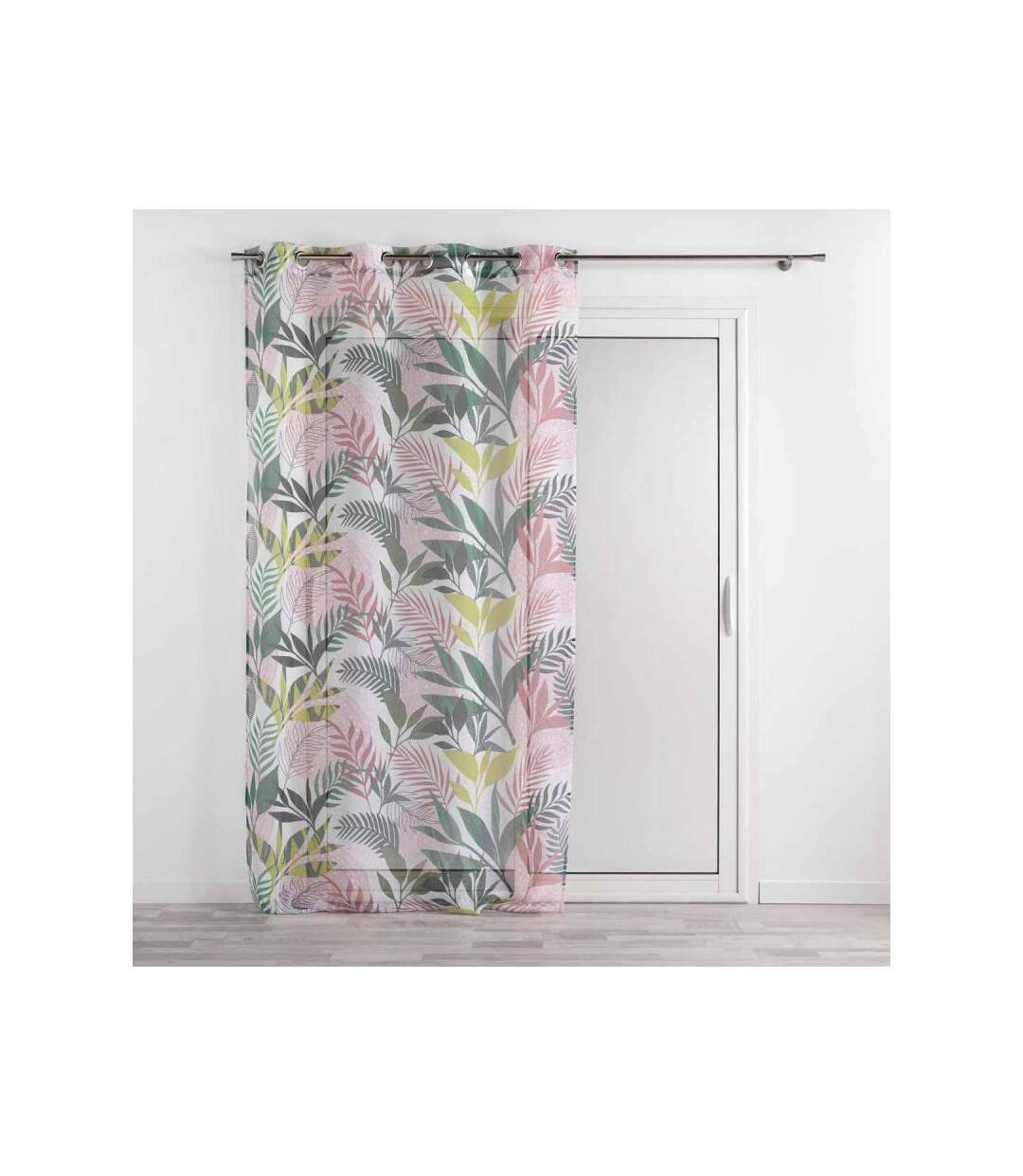 Rideau Voilage à Œillets Assana 140x240cm Rose