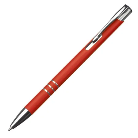 Easy Gifts Schlanker Kugelschreiber aus Metall, rot