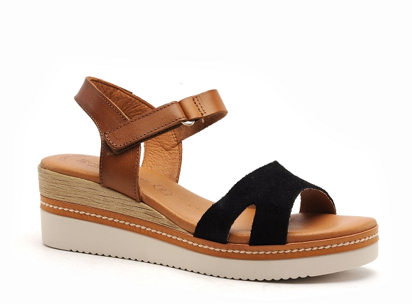 Eva frutos nu pieds talons femme 547 noir